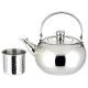 Customized polishing kichen metal tea pot modern tea kettle stove top stainless steel whistling kettle