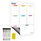 Erasable Magnetic Fridge Calendar for Family To Do List Weekly Monthly Daily