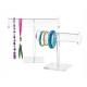 T Bar Jewelry Display Stands Clear Acrylic Bracelet Holder Height 14", 12"