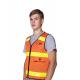 Outdoor Geological Exploration Wear-resistant Mesh Cooling Vest with Reflective Safety