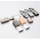 Kongst new arrival rectangle crystal usb flash drive,metal usb stick 2.0,with custom logo inside