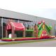 Cowboy Inflatable Obstacle Course Red Farm Bouncy Obstacle Course