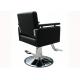 WT-3204  Square Professional Styling Chair for Fair Salon Wooden Handrest Round Base