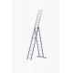 Outdoor Safety Aluminium Telescopic Ladder Slip Resistant  3x10