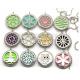 New 316L Stainless Steel Round Hollow Cutting Perfume Scented Oil Filling Floating Lockets