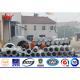 Medium Voltage Transmission Line Steel Power Pole with Yield strength 450 Mpa