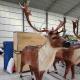 Jurassic World Realistic Animatronic Animals Elk Statue Size Customized