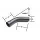 2mm Thickness 30 Deg OD 3.5 Inch Exhaust Elbow