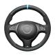 DIY Steering Wheel Cover in Black Suede for BMW E46 E39 330i 540i 525i 530i 330Ci M3