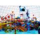 Ocean Style Water Theme Park Equipment / Water Spray Equipment 12X8X6.1m Size
