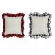 Double Sided Sublimation Pillow Case Blanks Printed Plaid Cotton Linen Sublimation Pillow Cover