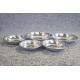Hotel Unbreakable 12.5cm Stainless Steel Round Tray Serving Snack Dish
