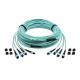 OM3 12/24/48 Core MTP MPO Fiber Cable 5M Length SM Bend Insenstive