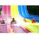 Classic Multi Slides Fiberglass Water Slides At Water Parks in Red Yellow Blue