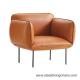 French Luxury Home Sweet Velvet 800mm 780mm Upholstery Lounge chair