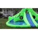 Commercial Inflatable Water Park , Green Inflatable Water Slide Pool