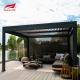 Freestanding Motorized Aluminum Pergola For Swimming Pool In Wall Mounted Design