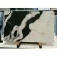 Book Matched Marble Stone Floor Tiles , Smooth Black And White Marble Tile