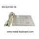 16 Keys Industrial Metal Keyboard with Rugged Stainless Steel Material
