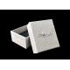 Small Lid And Base Boxes Silver Glitter Jewelry Gift Packaging For Earring