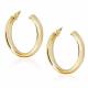Custom High Quality S925 Fashion Jewelry Large Sterling Silver Hoop Earrings for Women