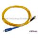 SC To FC SM Simplex Fiber Optic Jumper Optical Patch Cord With FC Short Boot