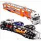 Custom Carriage Trailer Truck Toys Diecast Model For Collection And Creative Gift Alloy With Sound And Light Car Toy
