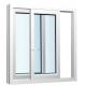 Fast White PVC Sliding Window In Open Type Horizontal Sliding