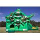 Commercial Teenage Mutant Ninja Turtles Dual Slide Combo Jumping Castle For Party Custom Size