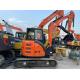 Used Hitachi Zx55 Mini Crawler Excavator Weight 5tons Red Color