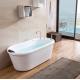 Custom Size Acrylic Freestanding Bathtub Stand Alone Tub In Small Bathroom