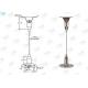 Brass Height Adjustable Suspended Wire Lighting Kit , Ceiling Light Suspension Kit