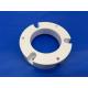 High Toughness White Zirconia Ceramic Parts Spacer with Holes Groove