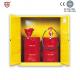 Steel Hazardous Chemical Drum Corrosive Storage Cabinet 3-point self-latching For Flammable Liquids