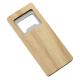Bamboo Square Metal Bottle Opener - Eco Friendly And Stylish