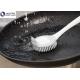 Double Side Kitchen Cleaning Brush , Grey Cleaning Brush With Plastic Hand TPR Head