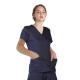 155 GSM Women Polyester Spandex Short Sleeves Scrubs Medical Uniform