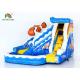 Clownfish Inflatable Water Slide With Swimming Pool By Durable PVC Tarpaulin
