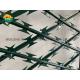 Green Pvc Coated Bto-22 Razor Barbed Wire As Fence Panel