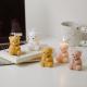 Handicraft Decoration Cute Sitting Bear Aromatherapy Cake Screw Candle Scented