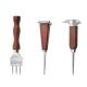 Stainless Steel Ice Pick With Wooden Handle Ice Chipper For Breaking Ice Kitchen Tool