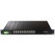 28-port Managed Industrial Ethernet Switch With 4 10G SFP+ Slot And 24 10/100/1000Base-T(X) Ethernet Port