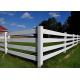4 Rails Flexible Fence White PVC Horse And Ranch Fence Kit 60 in Tall