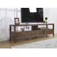 Simple Solid Oak Wood 42 Inch Living Room TV Stand Unit Environment - Friendly