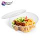 2500ml Kitchen airtight food container disposable thermoforming plastic PP storage bowl with lid