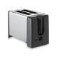 Stainless Steel Housing 2 Slice Toaster With Retractable Cord