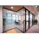 Double Layer Glazed Glass Partition Wall System Sound Proof Easy Installation