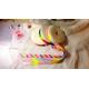 Customized Size Rainbow Grosgrain Ribbon 100% Polyester Material