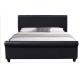 Wholeasle  Upholstered  bed black  Faux Leather bed