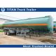 35000 Liters Capacity military tanker truck trailer , two axles semi trailer tanker